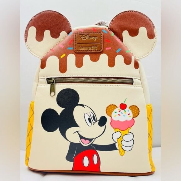 Loungefly Disney Mickey Mouse Ice Cream Mini Backpack (#999125) - Picture 5 of 16